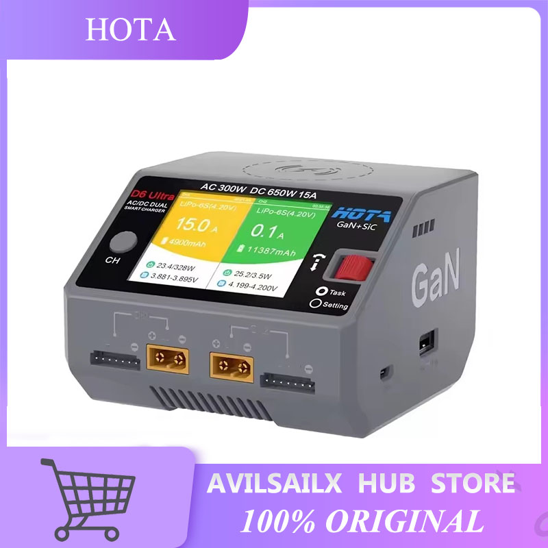 Lipo Battery 6S - HOTA D6 울트라 GaN+SiC 듀얼 채널