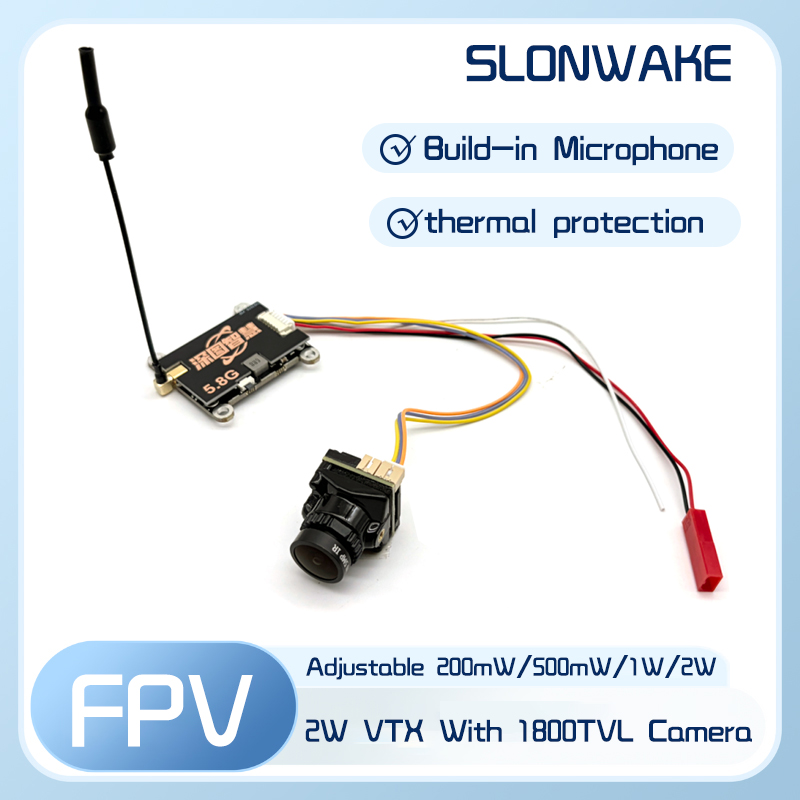 Fpv Camera - SLONWAKE 5.8G 56CH 2W 송신기 VTX(CMOS