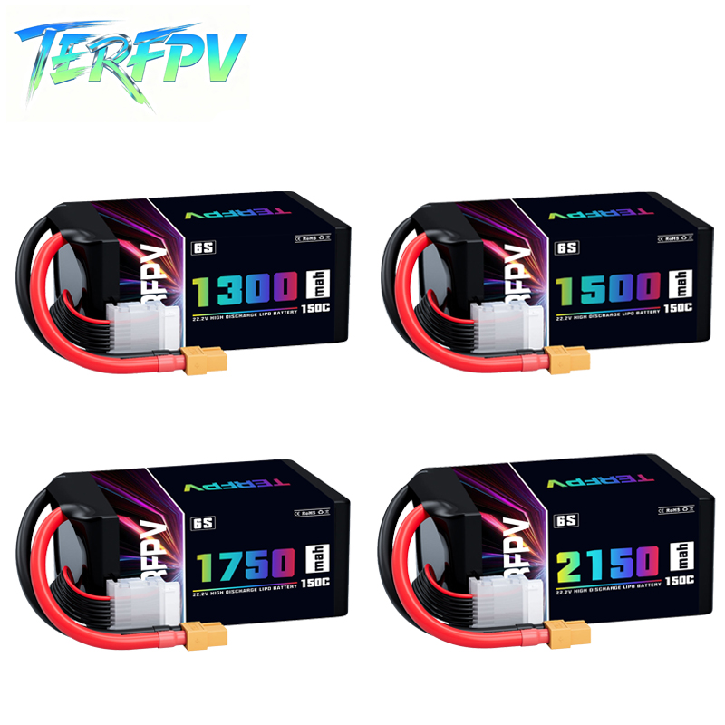Lipo Battery 6S - TERFPV Lipo 배터리 6S 22.2V 1300/1500/1750./2150mAh