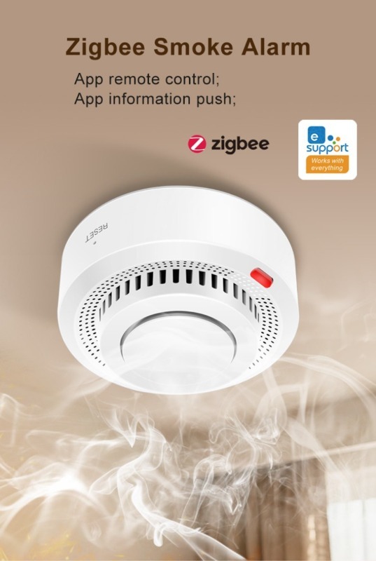 Smoke Stopper - EWelink Zigbee 스마트 연기 감지기 배터리로