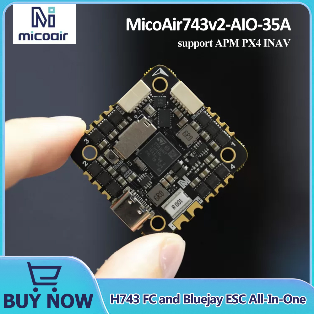Betaflight Fc - MicoAir743v2-AIO-35A H743 FC 및 Bluejay ESC