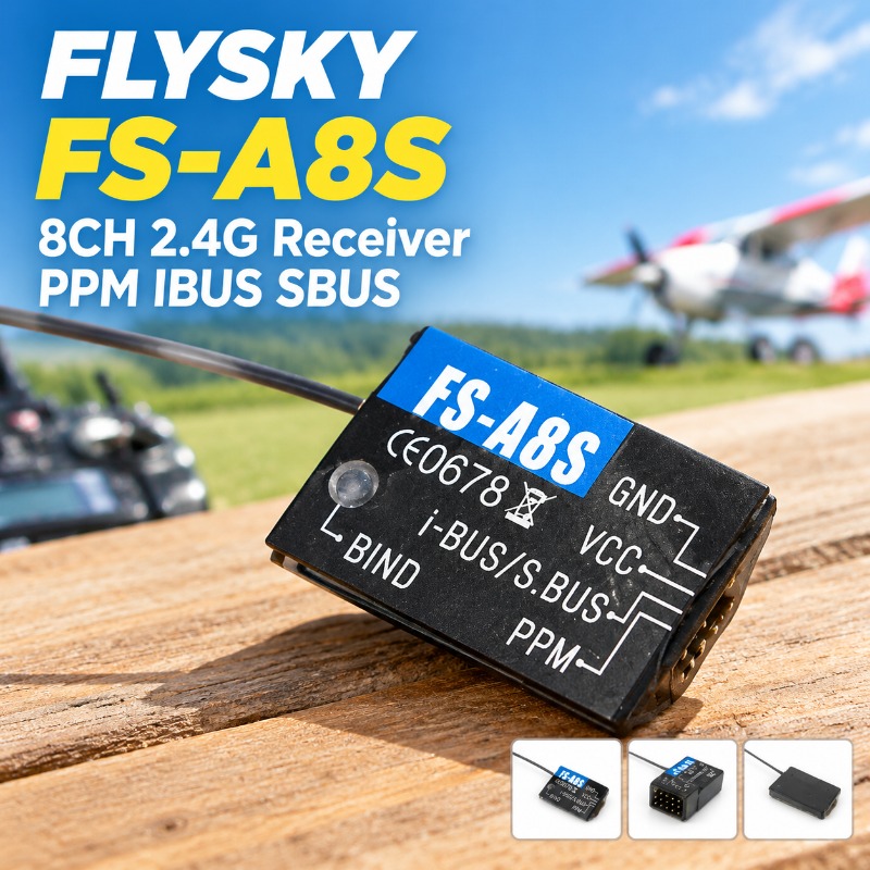 FS-A8S 2.4GHz 8채널 미니 RC 수신기, P - Mini Drone 리뷰 및 가격