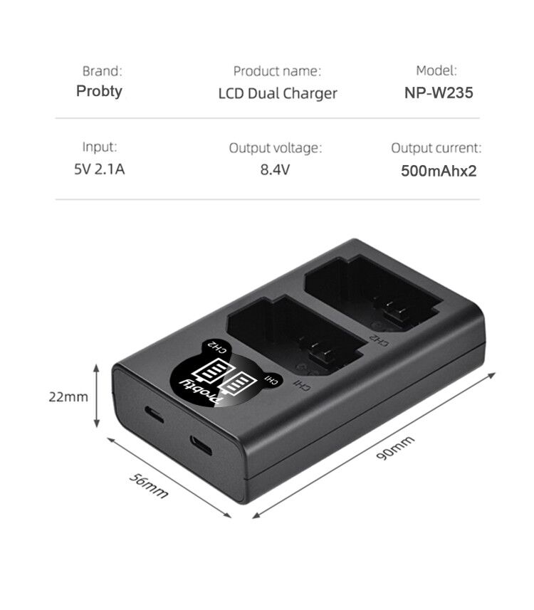 2200mAh NP-W235 NP W235 배터리 LC - Drone 리뷰 및 가격