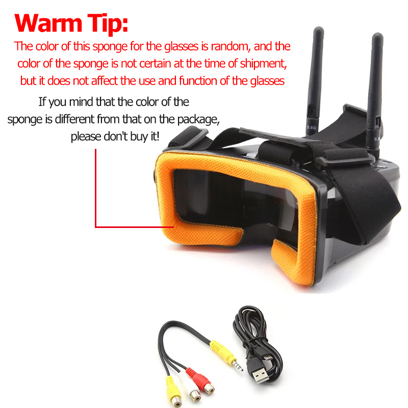 VR009 FPV 비디오 고글 3인치 480*320 L - Goggles Fpv 리뷰 및 가격
